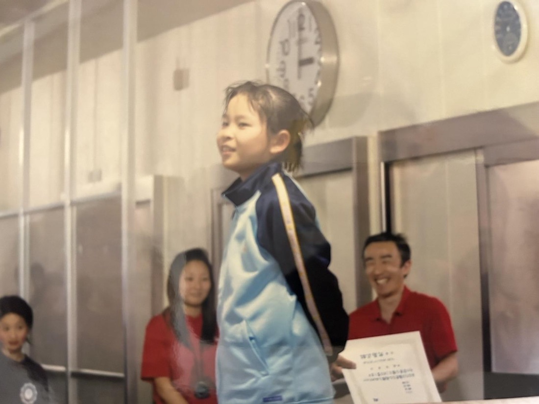 競泳大会での表彰